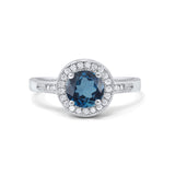 14K Gold 0.94ct Round Art Deco 6mm G SI Diamond Engagement Wedding Ring
