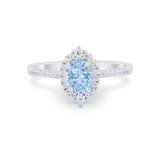 Oval Wedding Ring Vintage Round Simulated Cubic Zirconia 925 Sterling Silver