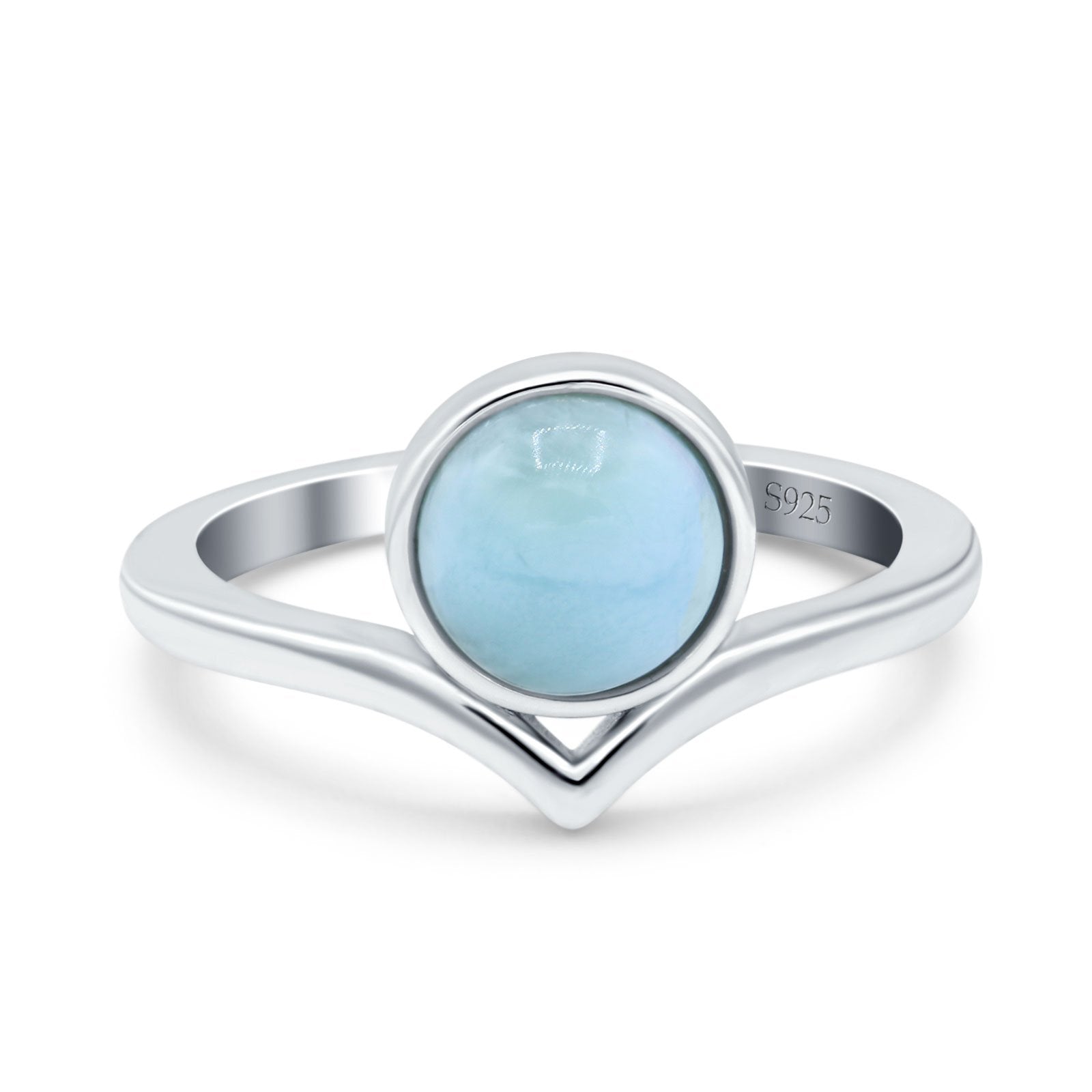 Larimar Stone Chevron Necklace Larimar Stone Chevron Necklace