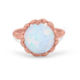 Large Stone Cocktail Ring Art Deco Simulated Cubic Zirconia 925 Sterling Silver