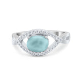 Infinity Shank Wedding Ring Simulated Cubic Zirconia 925 Sterling Silver