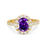 Solitaire Accent Wedding Ring Simulated Cubic Zirconia 925 Sterling Silver