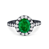 Solitaire Accent Wedding Ring Simulated Cubic Zirconia 925 Sterling Silver