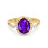Halo Art Deco Engagement Ring Round Simulated Cubic Zirconia 925 Sterling Silver