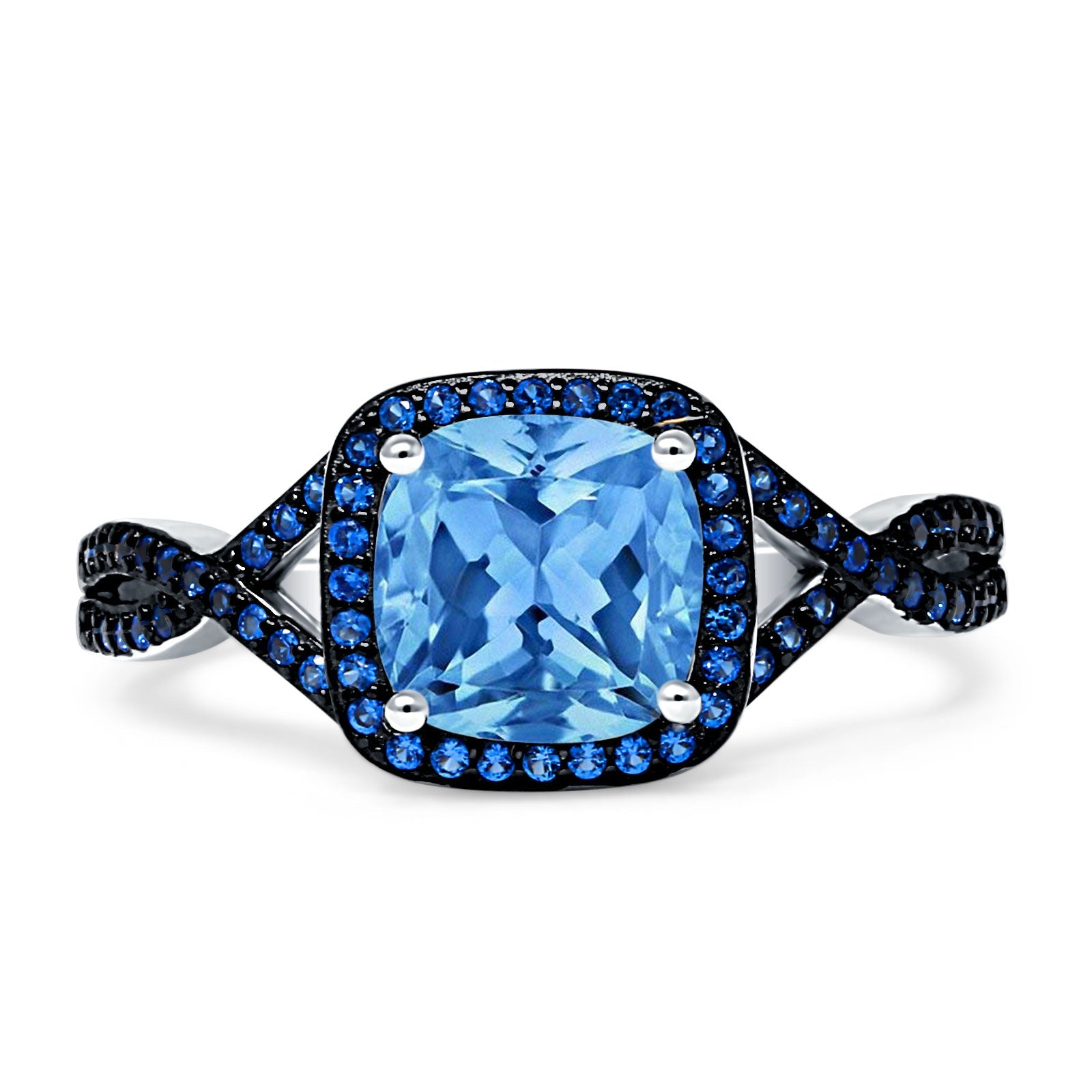 Blue sapphire cubic zirconia rings discount