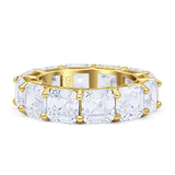 Asscher Cut Eternity Band