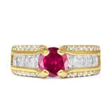 Round Engagement Ring Vintage Style Cubic Zirconia 925 Sterling Silver