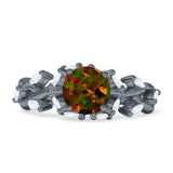 Round Infinity Marquise Vintage Style Floral Ring Cubic Zirconia 925 Sterling Silver