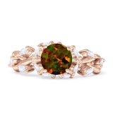 Round Infinity Marquise Vintage Style Floral Ring Cubic Zirconia 925 Sterling Silver