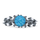 Round Infinity Marquise Vintage Style Floral Ring Cubic Zirconia 925 Sterling Silver