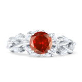 Round Infinity Marquise Vintage Style Floral Ring Cubic Zirconia 925 Sterling Silver