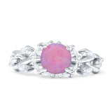 Round Infinity Marquise Vintage Style Floral Ring Cubic Zirconia 925 Sterling Silver