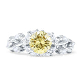 Round Infinity Marquise Vintage Style Floral Ring Cubic Zirconia 925 Sterling Silver
