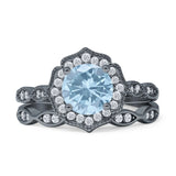 Two Piece Floral Ring