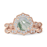 Two Piece Floral Ring