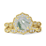 Two Piece Floral Ring