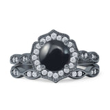 Two Piece Floral Ring