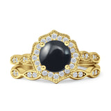 Two Piece Floral Ring