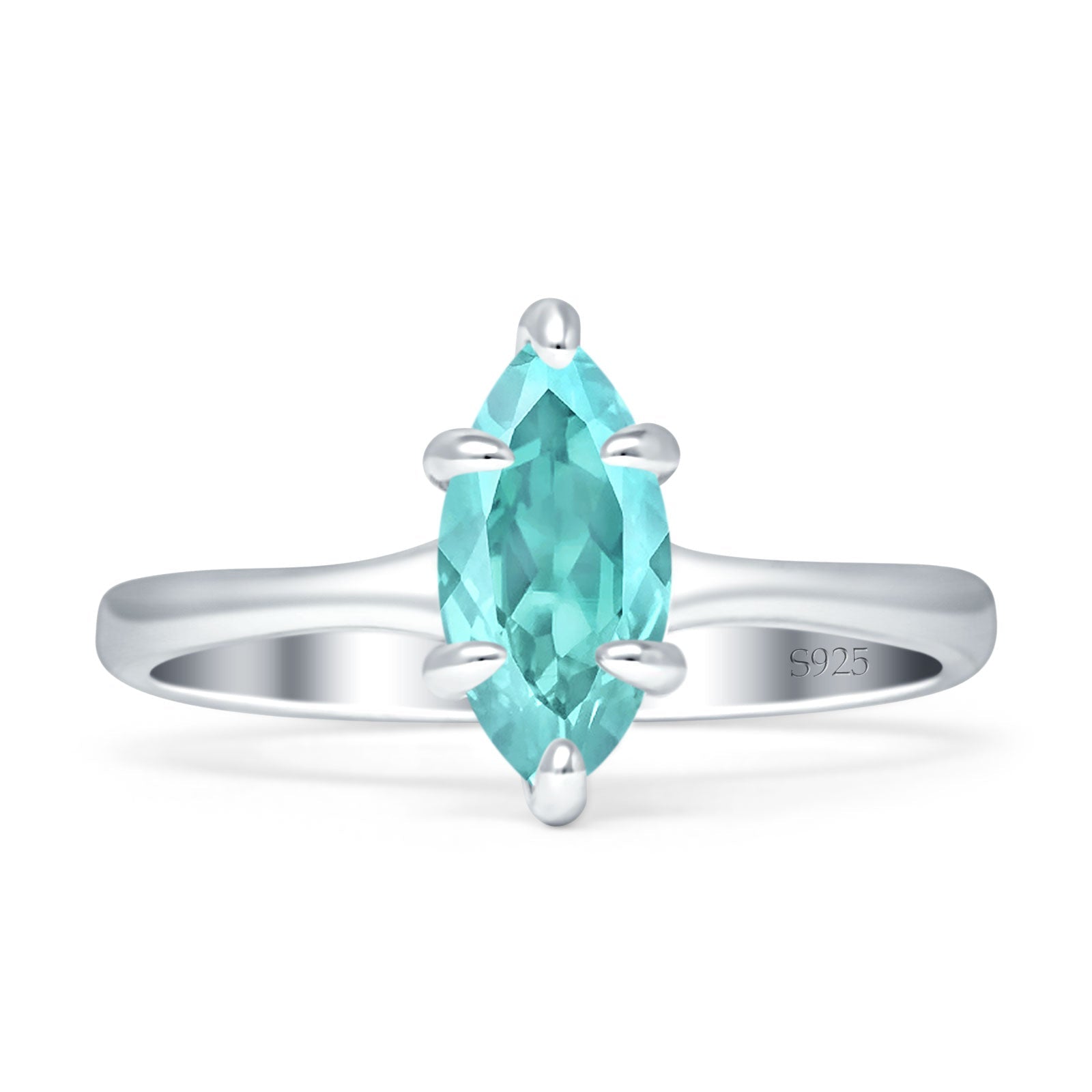 Cubic zirconia marquise solitaire ring deals