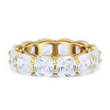 Cushion Cut Eternity Band