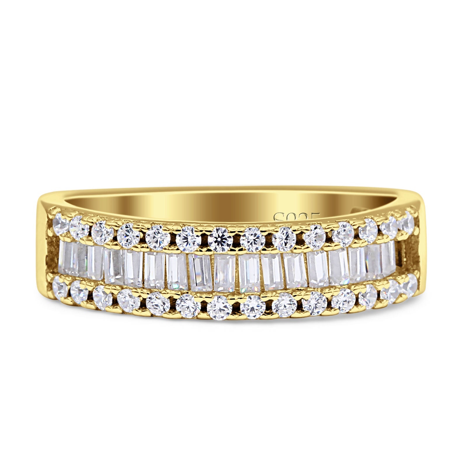 Cubic zirconia on sale baguette eternity ring