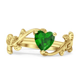 Heart Promise Ring Cubic Zirconia 925 Sterling Silver