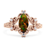 Vintage Style Engagement Ring Marquise Cubic Zirconia 925 Sterling Silver