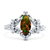 Vintage Style Engagement Ring Marquise Cubic Zirconia 925 Sterling Silver