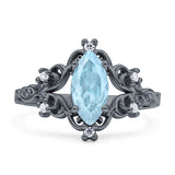 Marquise Filigree Floral Ring