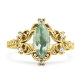 Marquise Filigree Floral Ring