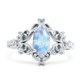 Marquise Filigree Floral Ring