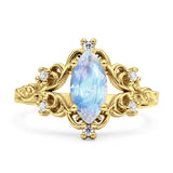 Marquise Filigree Floral Ring