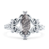 Marquise Filigree Floral Ring