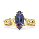 Marquise Split Shank Ring