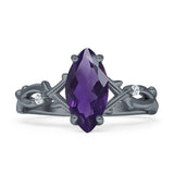 Marquise Split Shank Ring