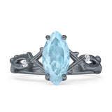 Marquise Split Shank Ring