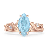 Marquise Split Shank Ring