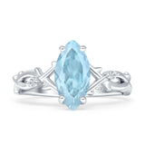 Marquise Split Shank Ring