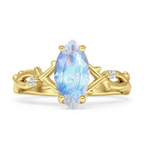 Marquise Split Shank Ring