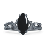 Marquise Split Shank Ring