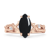 Marquise Split Shank Ring