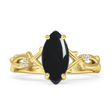 Marquise Split Shank Ring