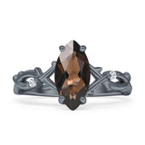 Marquise Split Shank Ring