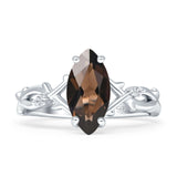 Marquise Split Shank Ring