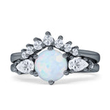 Round Beaded Marquise Vintage Style Cubic Zirconia Engagement Ring 925 Sterling Silver