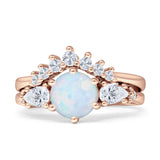 Round Beaded Marquise Vintage Style Cubic Zirconia Engagement Ring 925 Sterling Silver