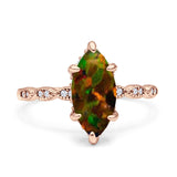 Solitaire Marquise Engagement Ring Cubic Zirconia 925 Sterling Silver