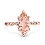 Solitaire Marquise Engagement Ring Cubic Zirconia 925 Sterling Silver