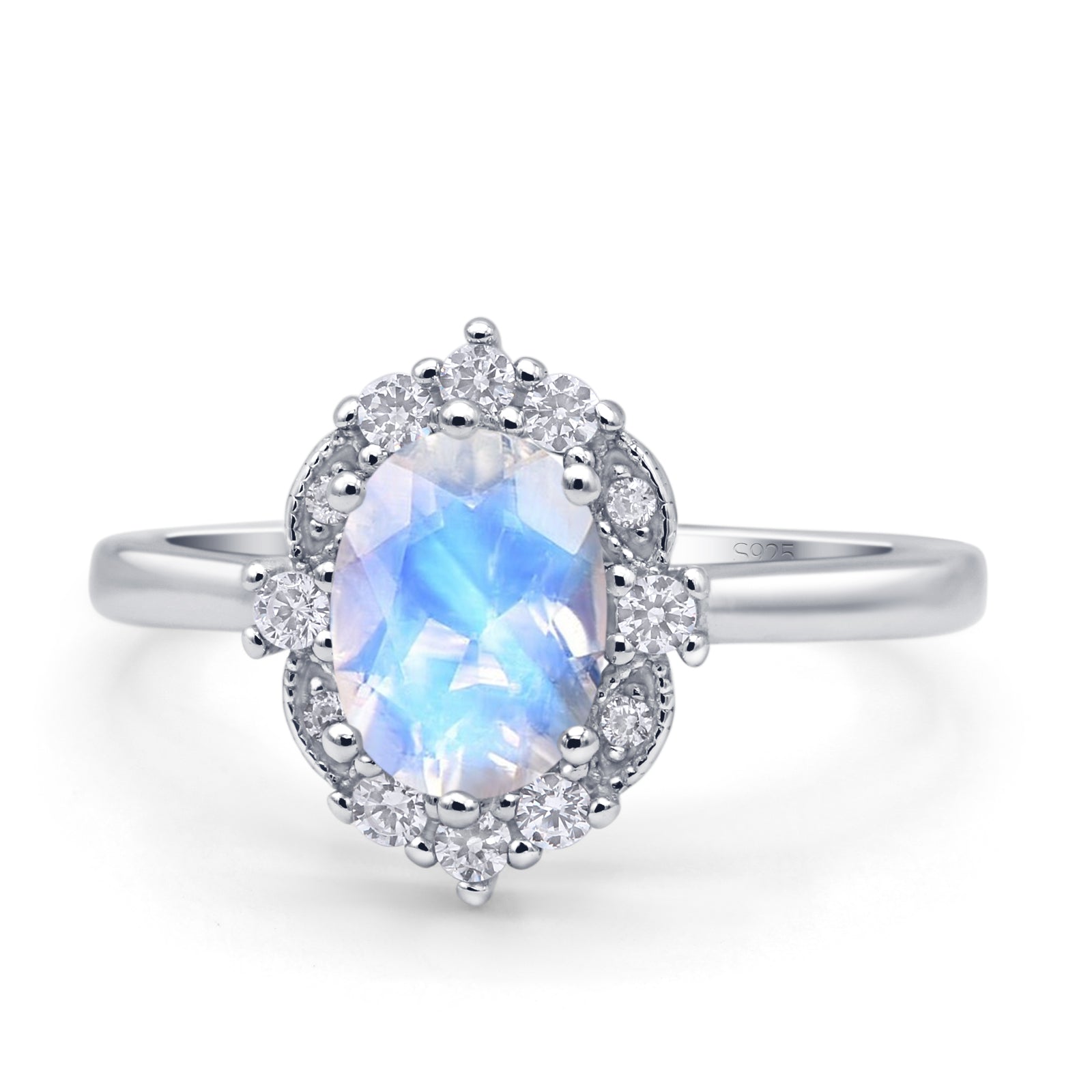 Opal and moonstone ballerina ring on sale