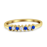 Round Dazzling Eternity Wedding Band Cubic Zirconia 925 Sterling Silver